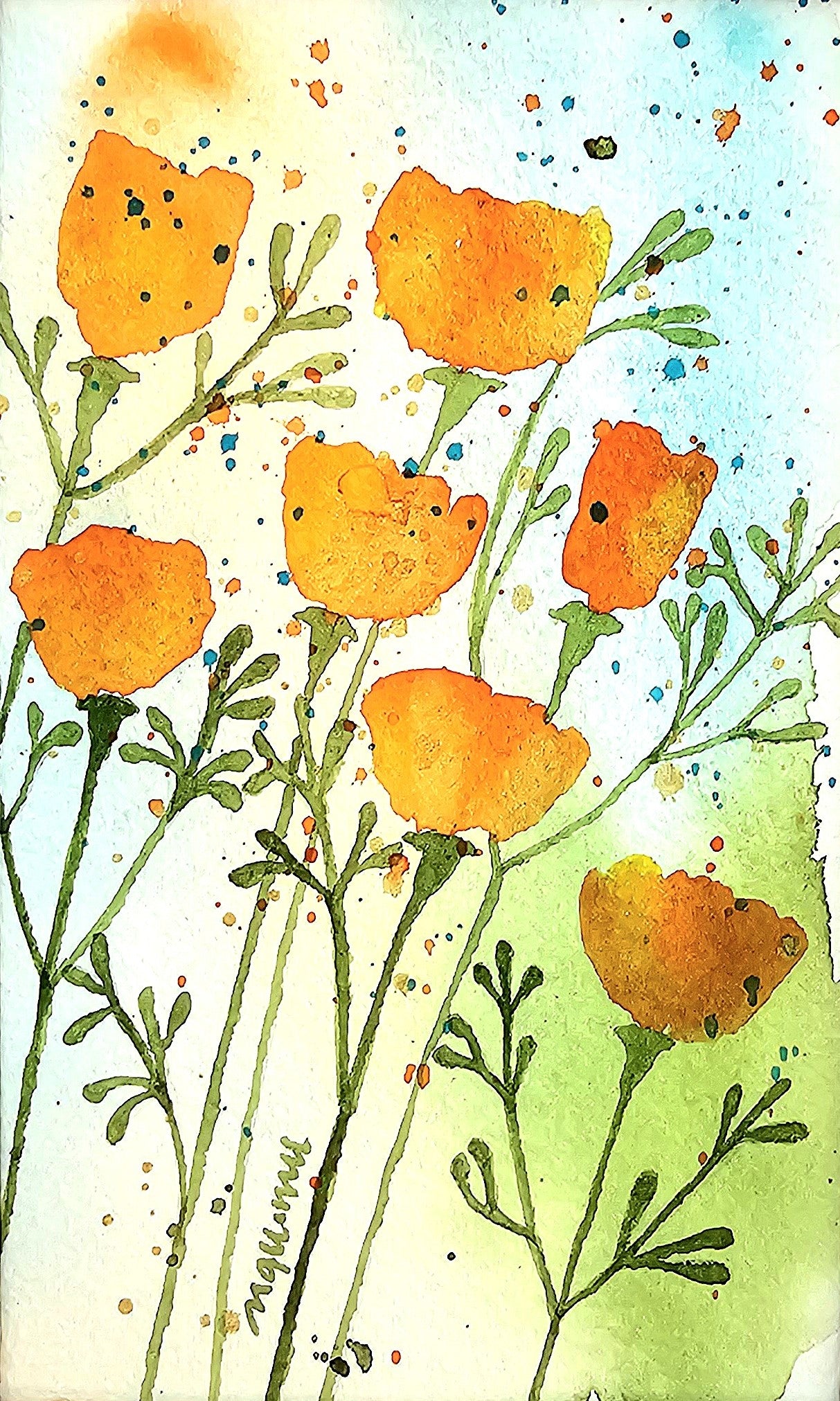 Artwork - Petite California Poppy No. 3