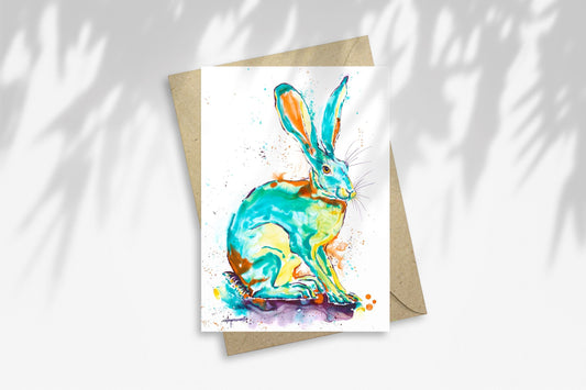Notecard - Electric Hare No. 2