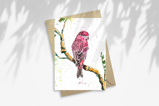 Notecard - Flirty Finch