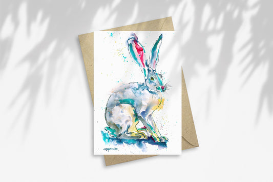 Notecard - Electric Hare No. 1