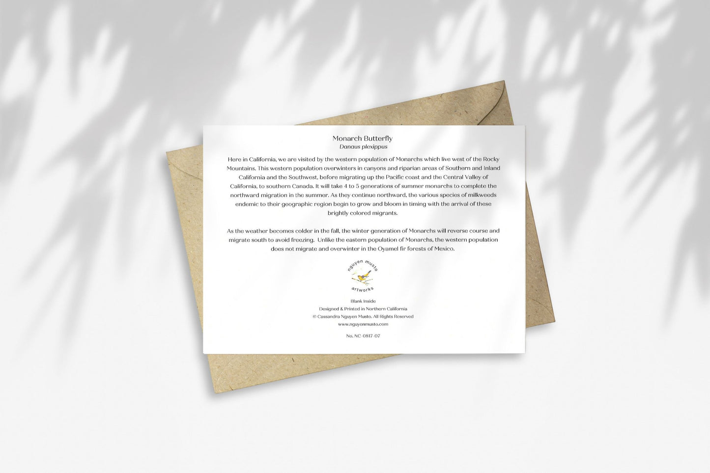 Notecard - Monarch Butterfly
