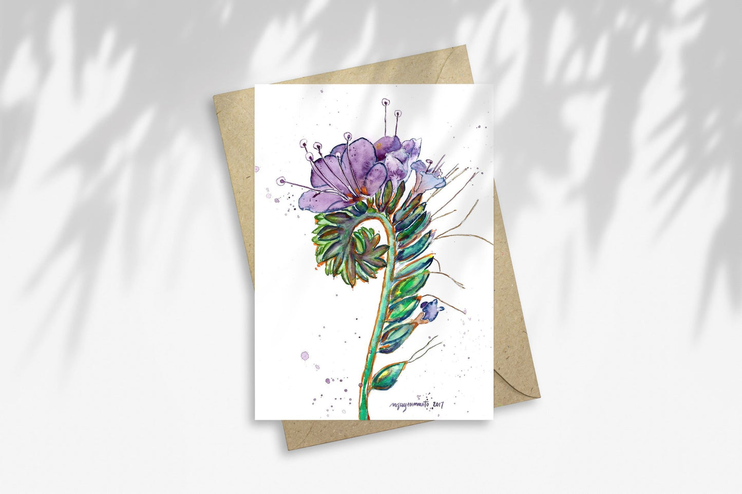 Notecard - Wild Heliotrope